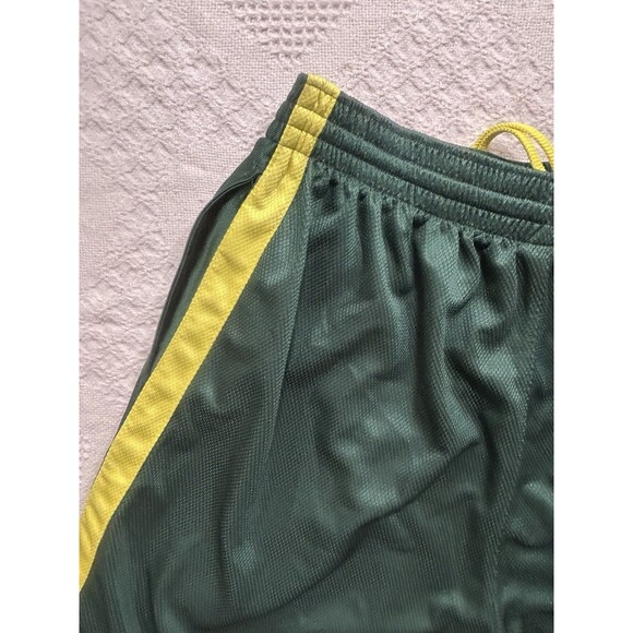 NCAA Oregon Ducks Nike Dri Fit Green Basketball Shorts Size L Drawstring Pockets - Picture 11 of 13